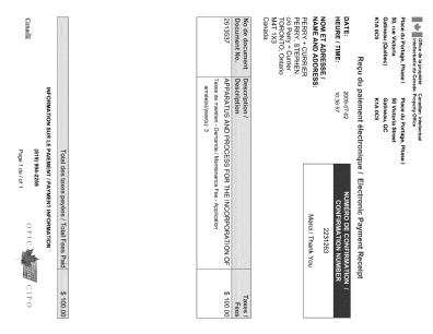 Document de brevet canadien 2613537. Taxes 20081202. Image 1 de 1
