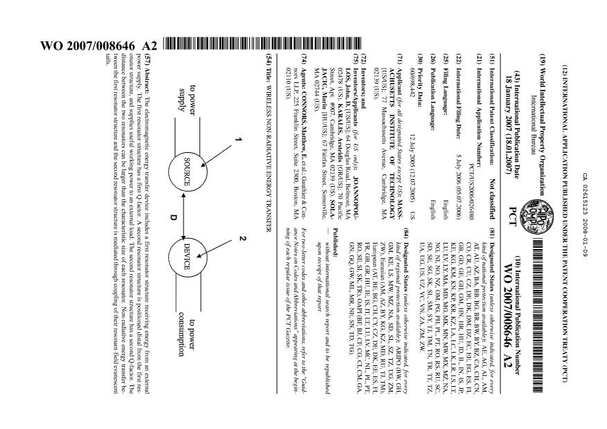 Document de brevet canadien 2615123. Abrégé 20080109. Image 1 de 1