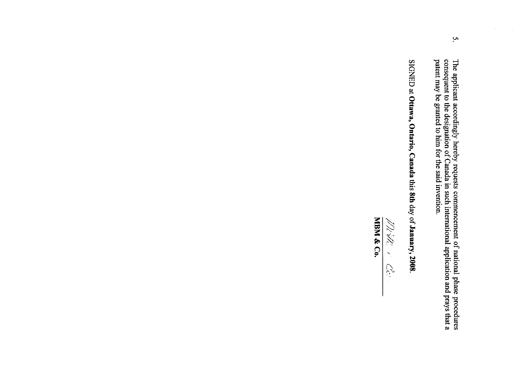 Document de brevet canadien 2615417. Cession 20071208. Image 4 de 4