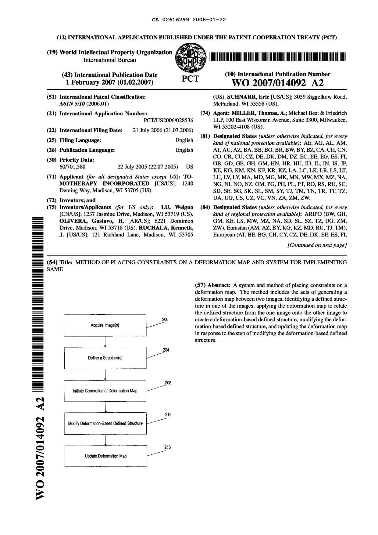 Document de brevet canadien 2616299. Abrégé 20080122. Image 1 de 2