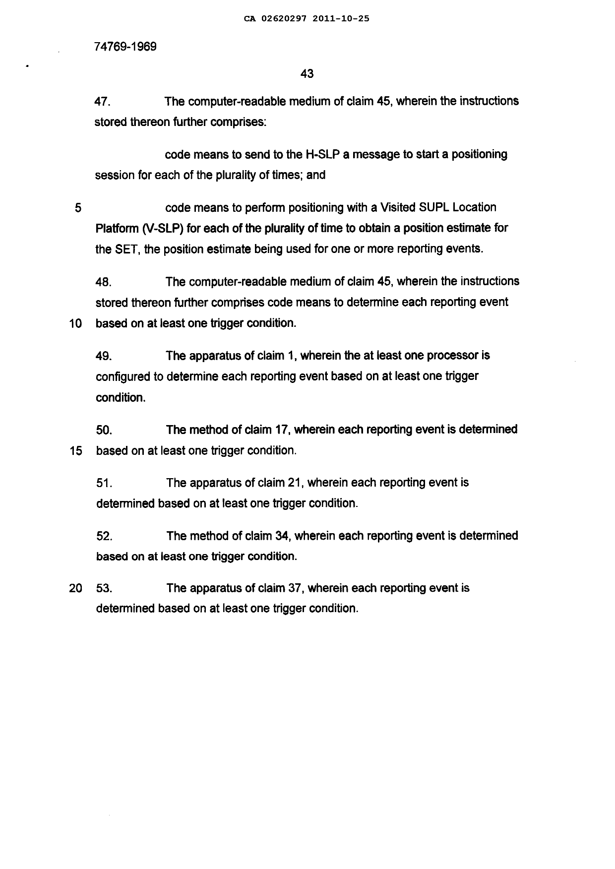 Canadian Patent Document 2620297. Prosecution-Amendment 20101225. Image 9 of 9