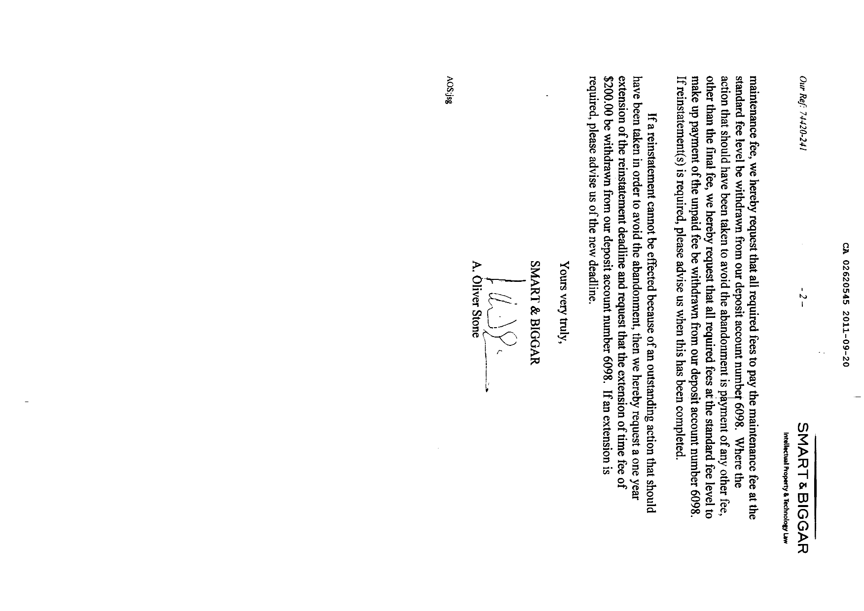 Canadian Patent Document 2620545. Prosecution-Amendment 20101220. Image 2 of 2