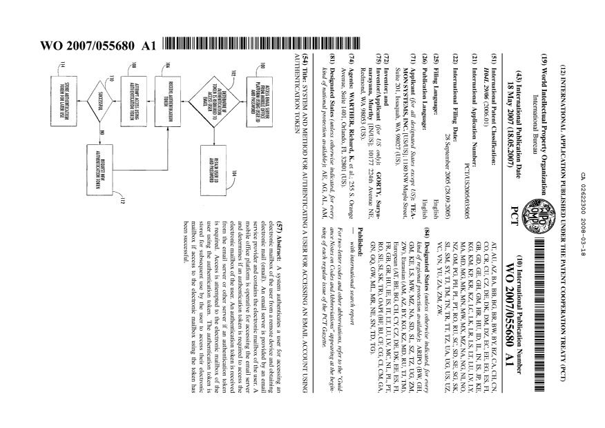 Document de brevet canadien 2622300. Abrégé 20080318. Image 1 de 1