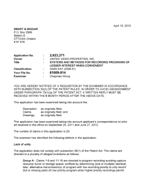 Document de brevet canadien 2623371. Poursuite-Amendment 20130419. Image 1 de 2