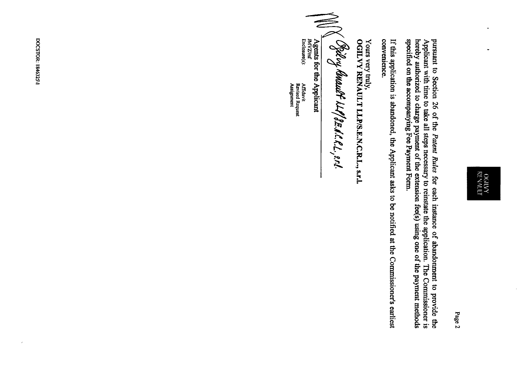 Canadian Patent Document 2623756. Correspondence 20091220. Image 2 of 9