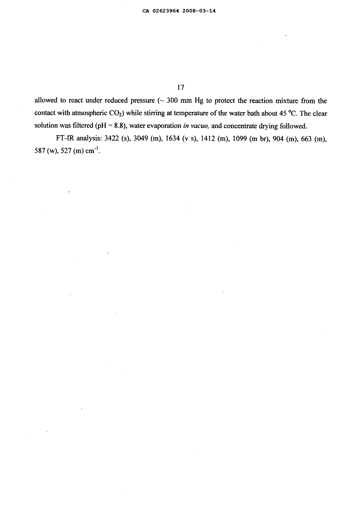 Document de brevet canadien 2623964. Description 20071214. Image 17 de 17