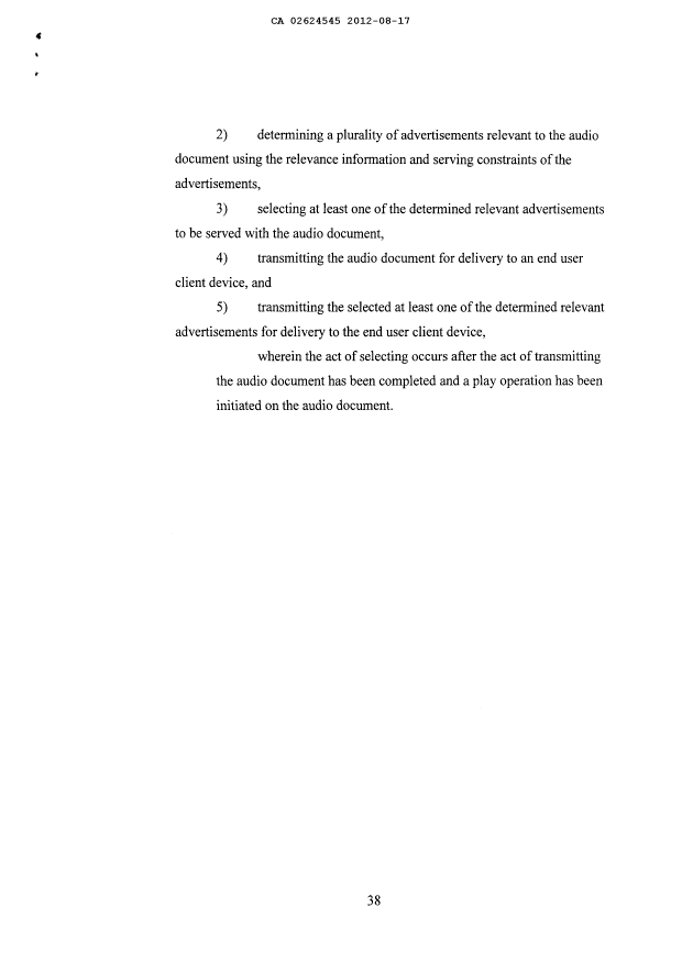 Document de brevet canadien 2624545. Revendications 20120817. Image 8 de 8
