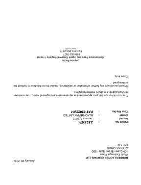 Canadian Patent Document 2624671. Correspondence 20140120. Image 1 of 1