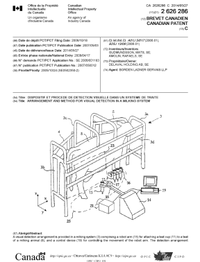Document de brevet canadien 2626286. Page couverture 20140501. Image 1 de 2