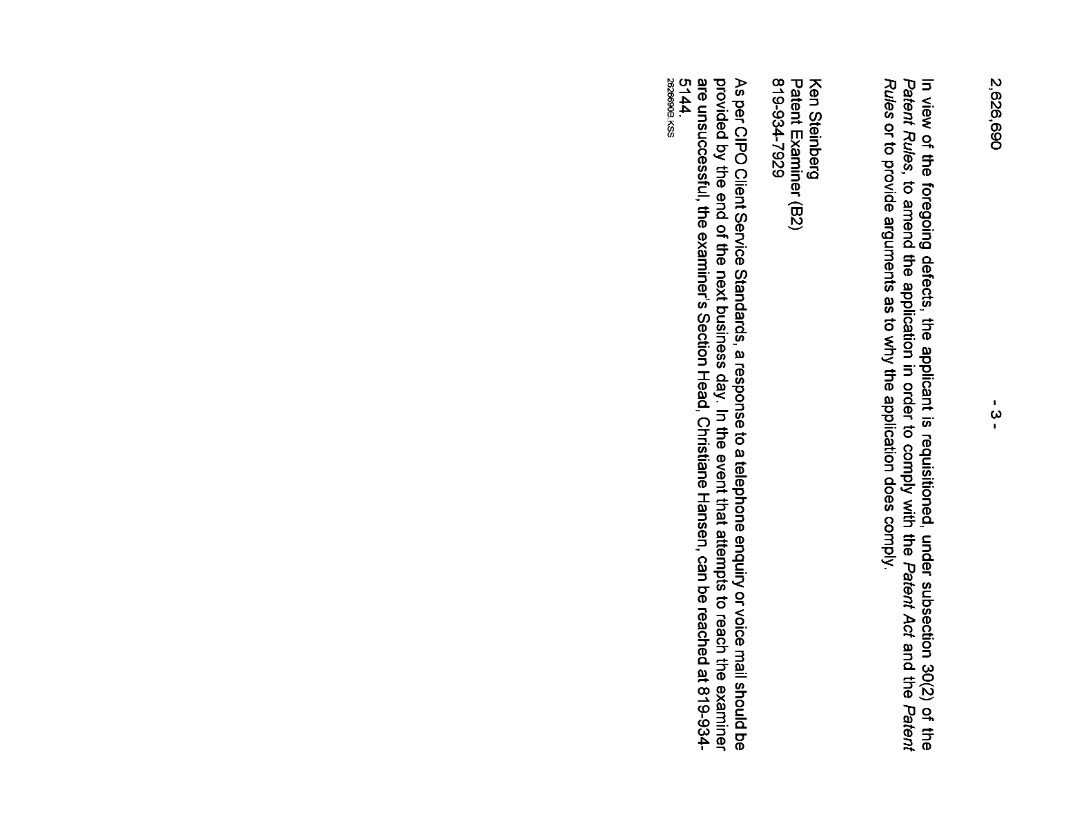 Document de brevet canadien 2626690. Poursuite-Amendment 20111209. Image 3 de 3