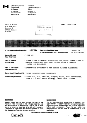 Document de brevet canadien 2627358. Correspondance 20071219. Image 2 de 2