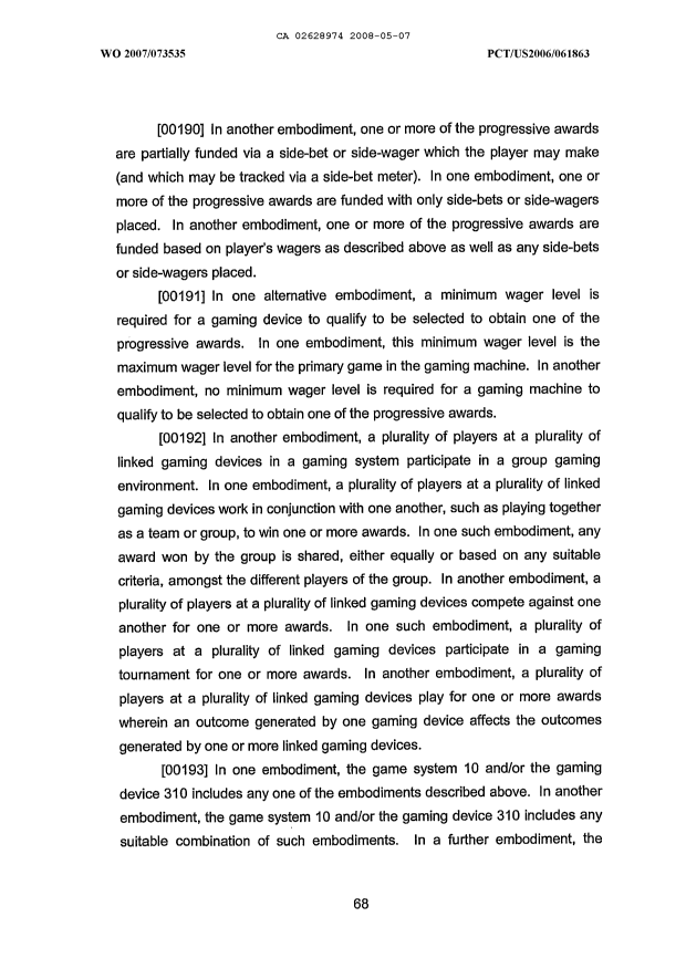 Document de brevet canadien 2628974. Description 20111123. Image 73 de 74