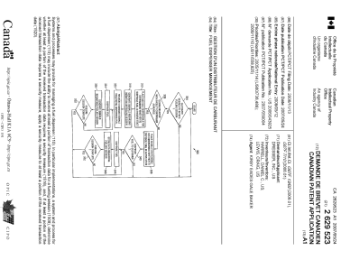 Document de brevet canadien 2629523. Page couverture 20071227. Image 1 de 1