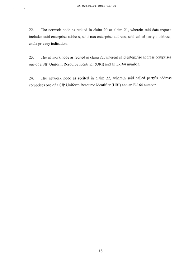 Document de brevet canadien 2630101. Revendications 20121109. Image 5 de 5