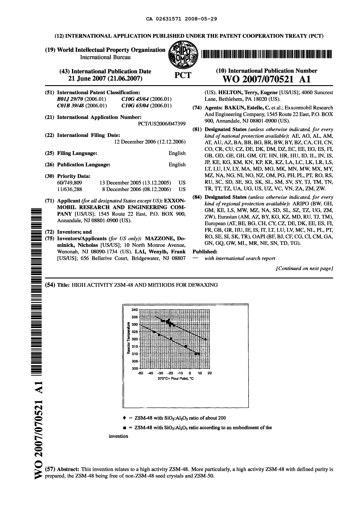 Document de brevet canadien 2631571. Abrégé 20080529. Image 1 de 2