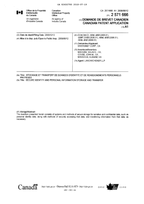 Canadian Patent Document 2632793. Prosecution-Amendment 20100719. Image 2 of 13