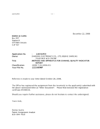 Document de brevet canadien 2633053. Correspondance 20081222. Image 1 de 1