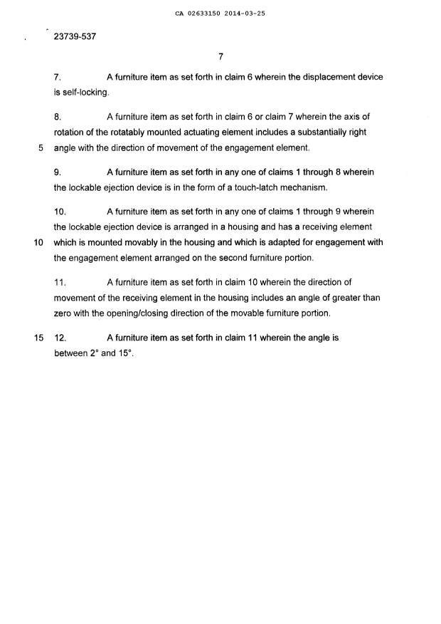 Document de brevet canadien 2633150. Poursuite-Amendment 20140325. Image 4 de 4