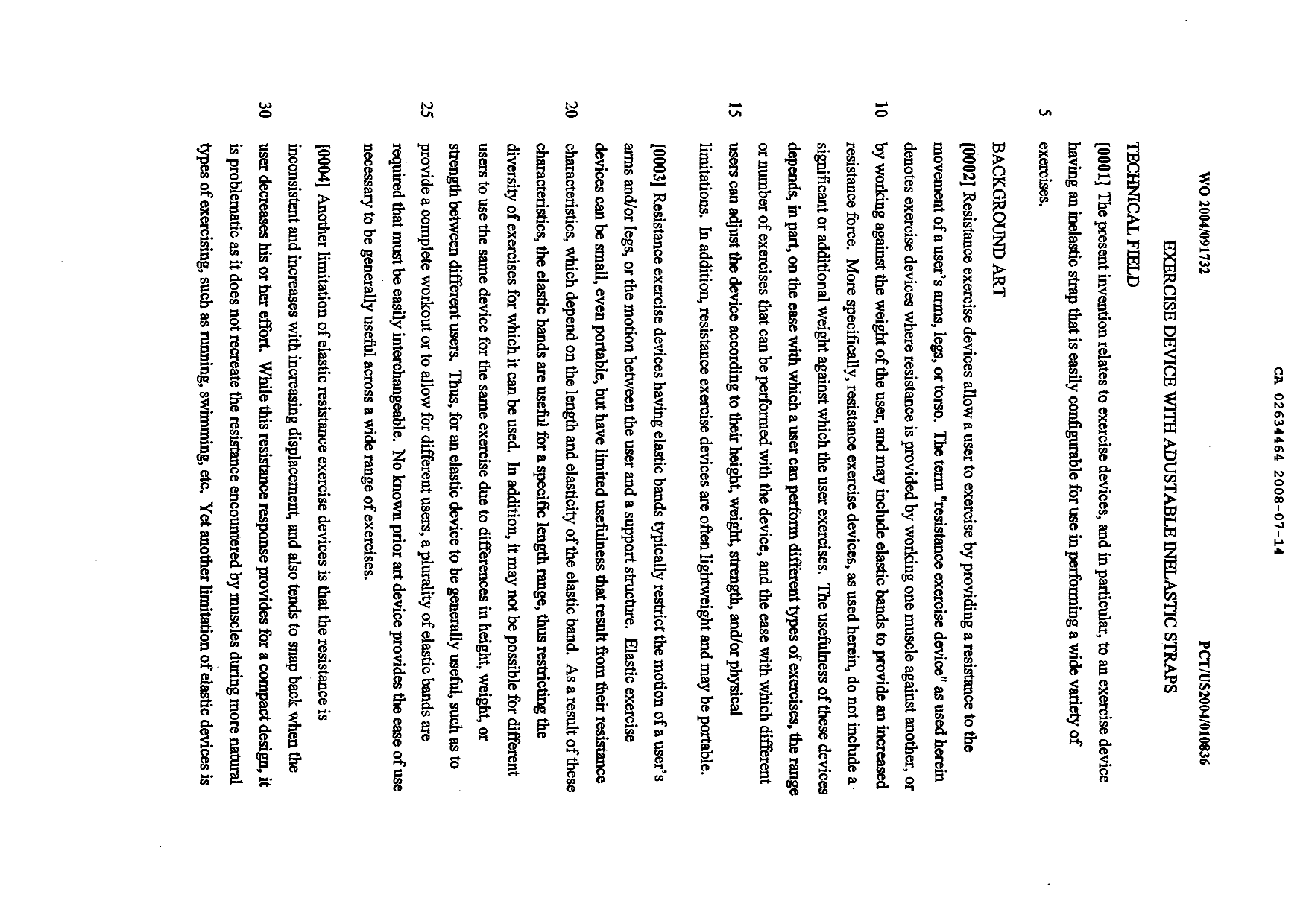 Document de brevet canadien 2634464. Description 20101213. Image 1 de 28
