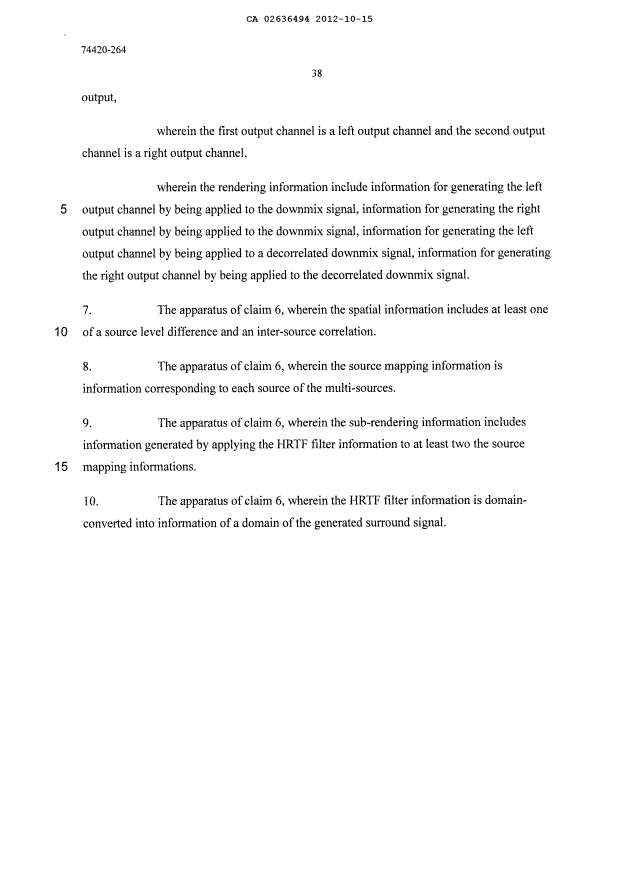 Document de brevet canadien 2636494. Revendications 20121015. Image 3 de 3
