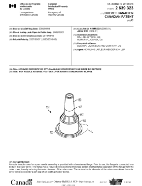 Document de brevet canadien 2639323. Page couverture 20160204. Image 1 de 1