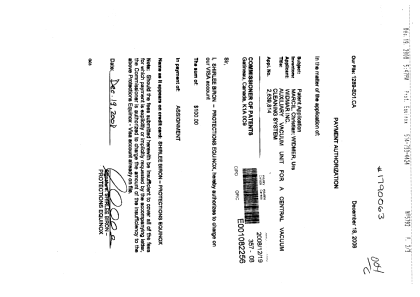 Canadian Patent Document 2639814. Assignment 20081219. Image 1 of 3