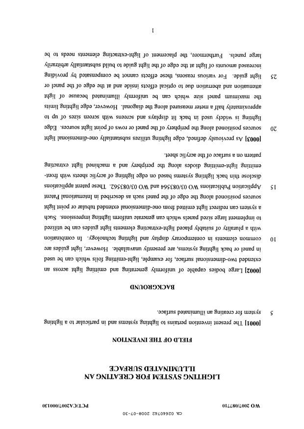 Canadian Patent Document 2640742. Description 20080730. Image 1 of 18