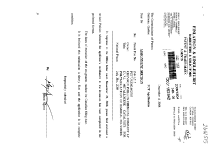Canadian Patent Document 2641515. Correspondence 20081204. Image 1 of 3