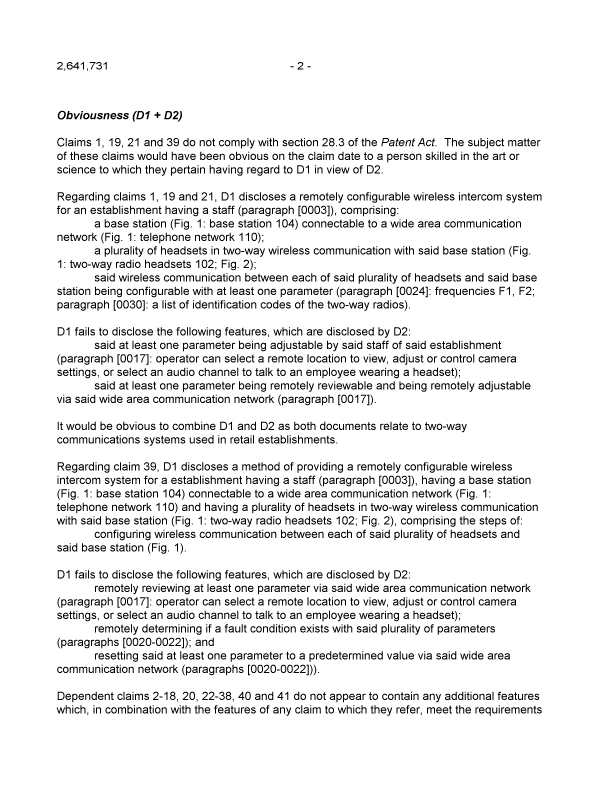 Document de brevet canadien 2641731. Poursuite-Amendment 20131107. Image 2 de 3