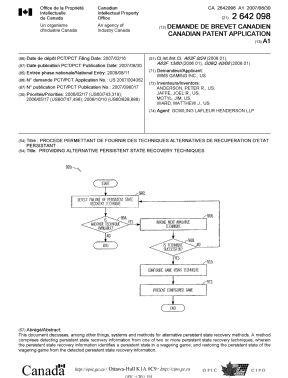 Document de brevet canadien 2642098. Page couverture 20081202. Image 1 de 1