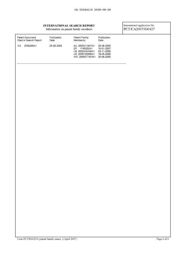 Document de brevet canadien 2644116. PCT 20071228. Image 4 de 4