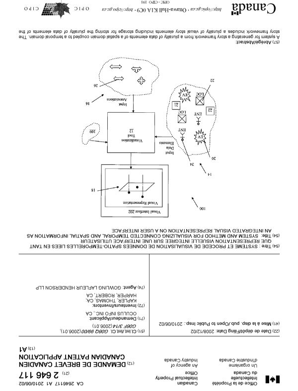 Canadian Patent Document 2646117. Cover Page 20100518. Image 1 of 2