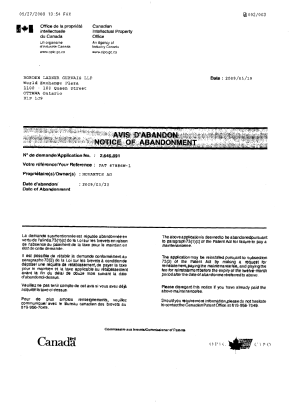 Canadian Patent Document 2646891. Fees 20090527. Image 2 of 3