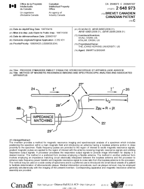 Document de brevet canadien 2648973. Page couverture 20090615. Image 1 de 1