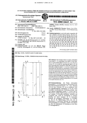 Document de brevet canadien 2650517. PCT 20081025. Image 1 de 2