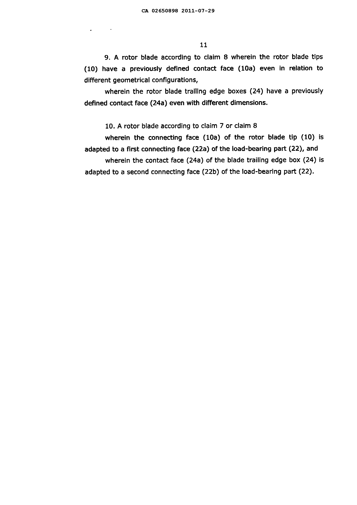 Document de brevet canadien 2650898. Revendications 20110729. Image 3 de 3