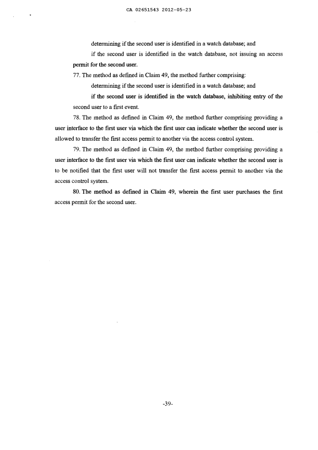 Document de brevet canadien 2651543. Poursuite-Amendment 20120523. Image 14 de 14