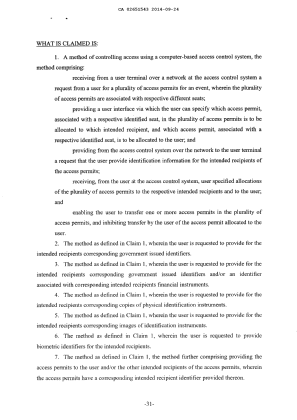 Document de brevet canadien 2651543. Revendications 20140924. Image 1 de 4