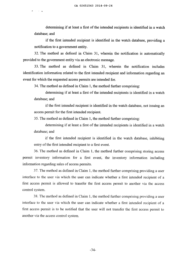 Document de brevet canadien 2651543. Revendications 20140924. Image 4 de 4