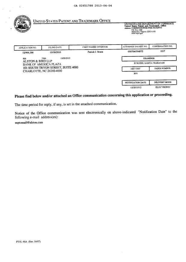 Canadian Patent Document 2651788. Correspondence 20130404. Image 3 of 14