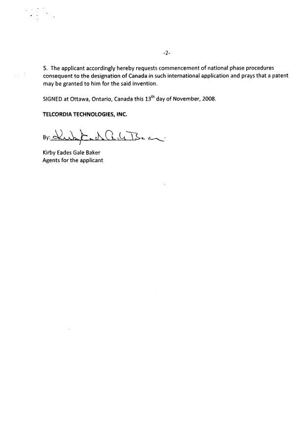 Document de brevet canadien 2652458. Correspondance 20090520. Image 6 de 6