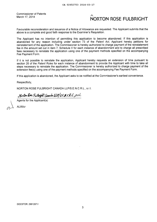 Canadian Patent Document 2652753. Prosecution-Amendment 20131217. Image 3 of 24