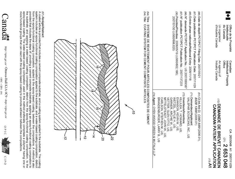 Document de brevet canadien 2653048. Page couverture 20090319. Image 1 de 1