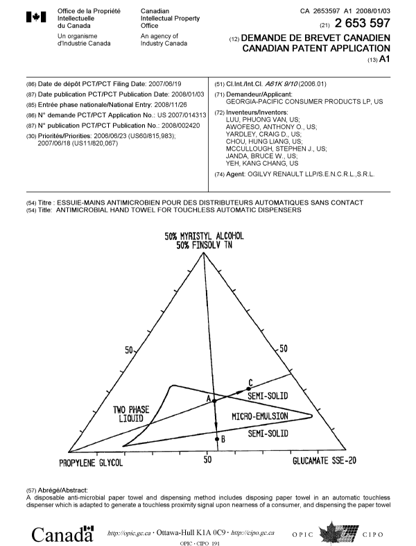 Document de brevet canadien 2653597. Page couverture 20090403. Image 1 de 2