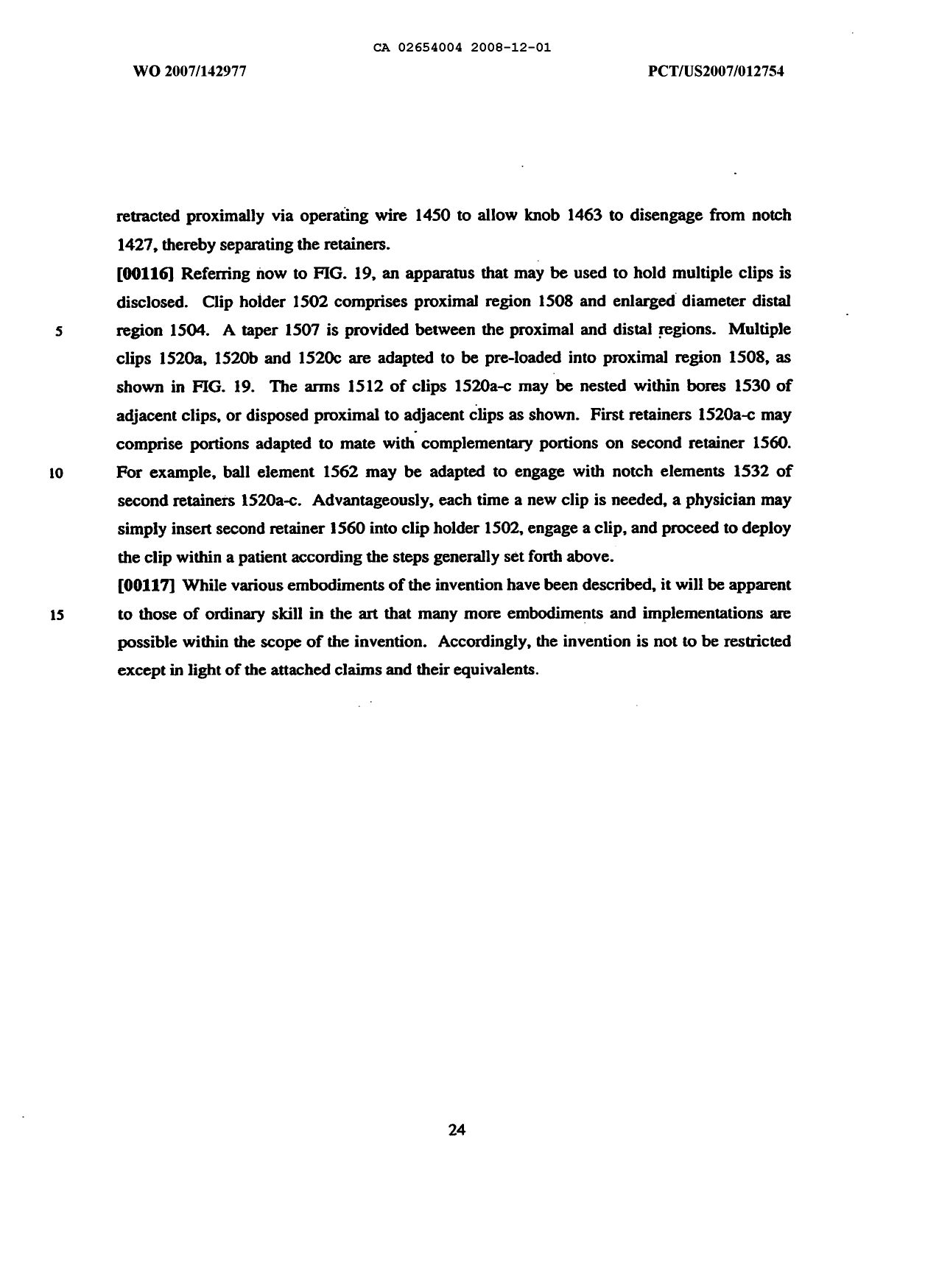 Document de brevet canadien 2654004. Description 20071201. Image 24 de 24