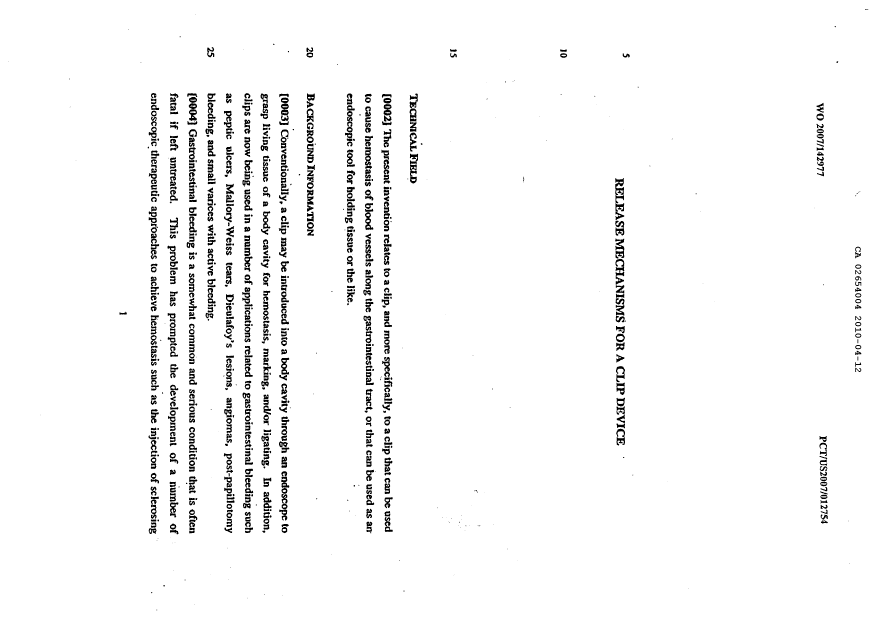 Canadian Patent Document 2654004. Description 20101219. Image 1 of 25