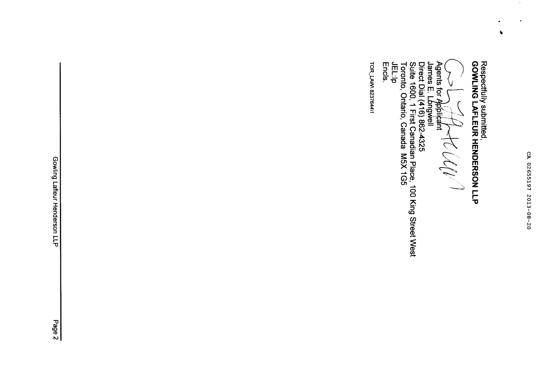 Canadian Patent Document 2655197. Prosecution-Amendment 20121220. Image 2 of 5