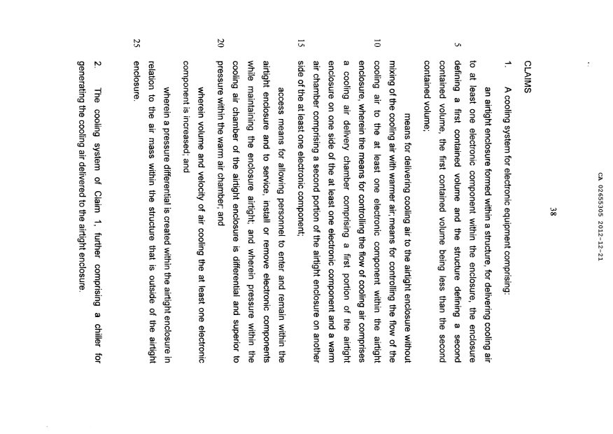 Document de brevet canadien 2655305. Revendications 20111221. Image 1 de 6