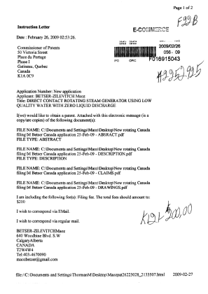 Document de brevet canadien 2655353. Cession 20090226. Image 1 de 3