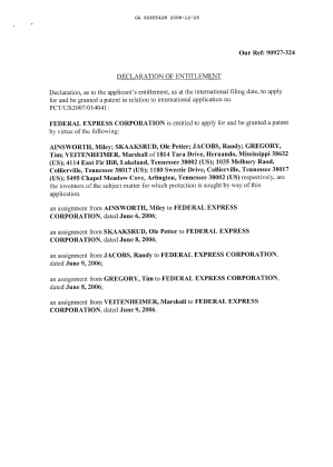 Document de brevet canadien 2655428. Cession 20071215. Image 3 de 3